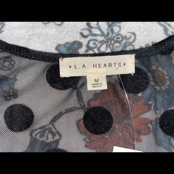 Polka dot tie front top - Picture 2 of 2